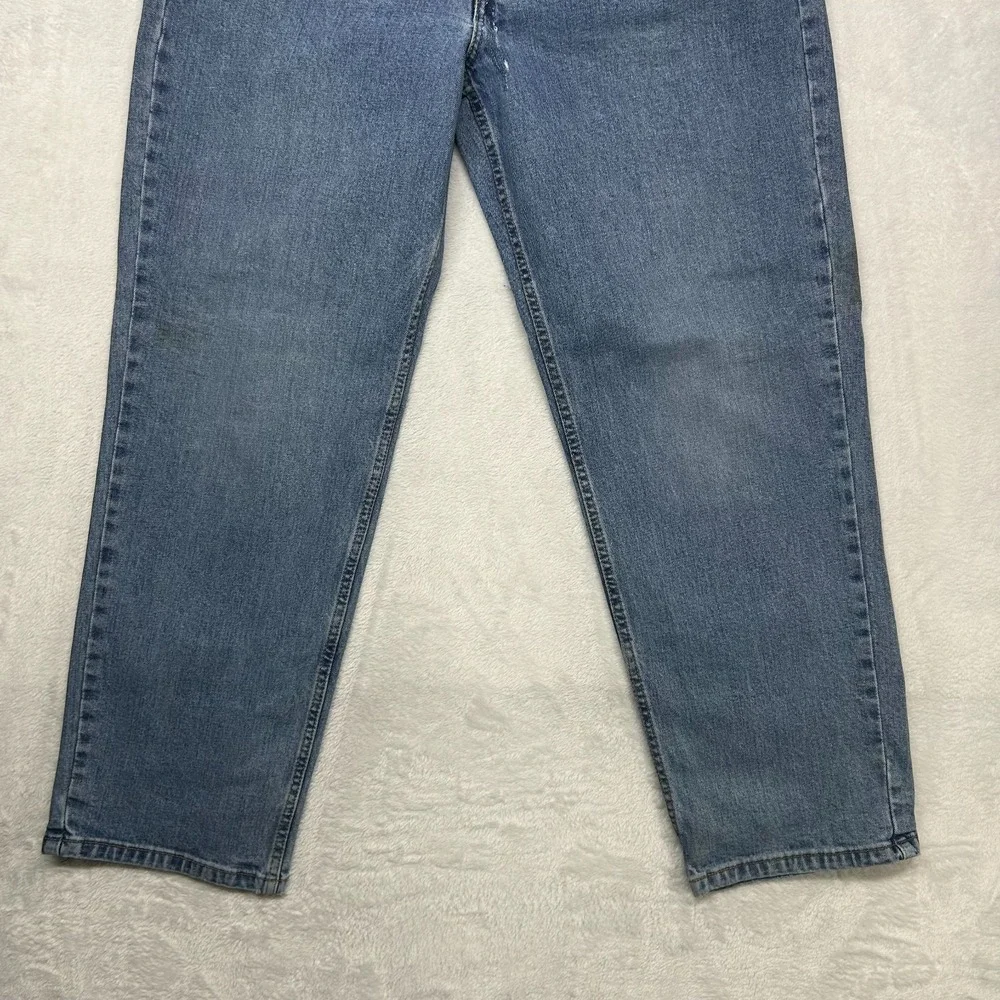 Levi's 550 Jeans Men Blue Denim Pockets Classic Straight Zip Fly 35X29.5 - Flaws